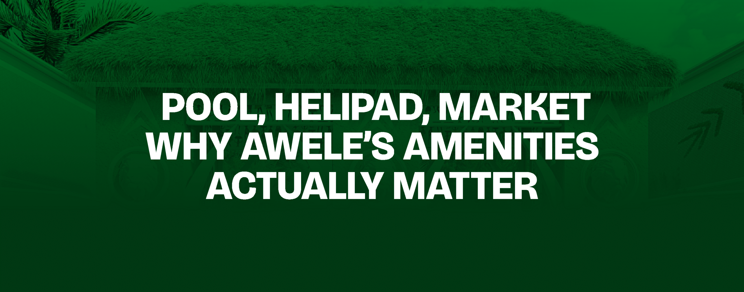 Read more about the article Pool, Helipad, Market — Why Awele’s Amenities Actually Matter