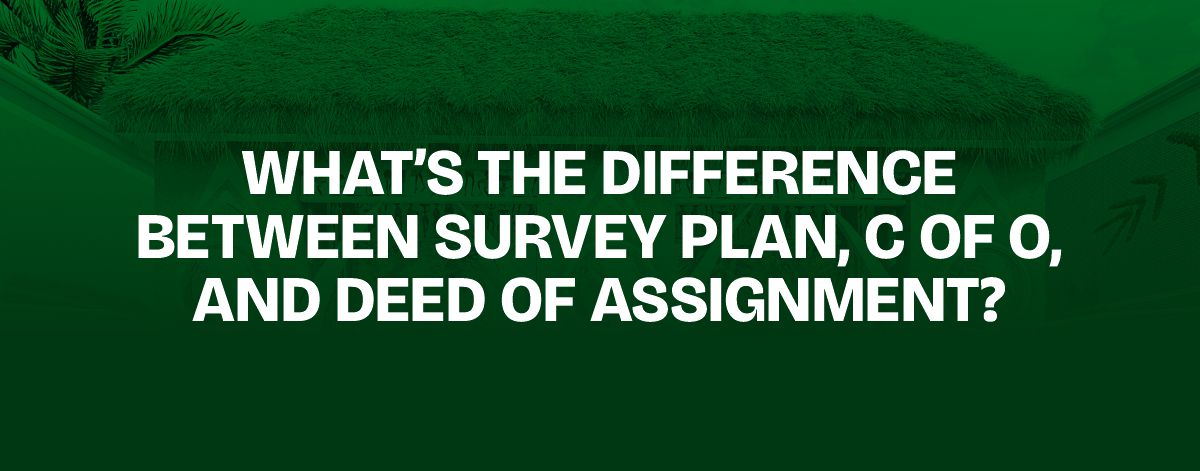 Read more about the article What’s the Difference Between Survey Plan, C of O, and Deed of Assignment?