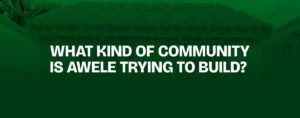 Read more about the article What Kind of Community Is Awele Trying to Build?