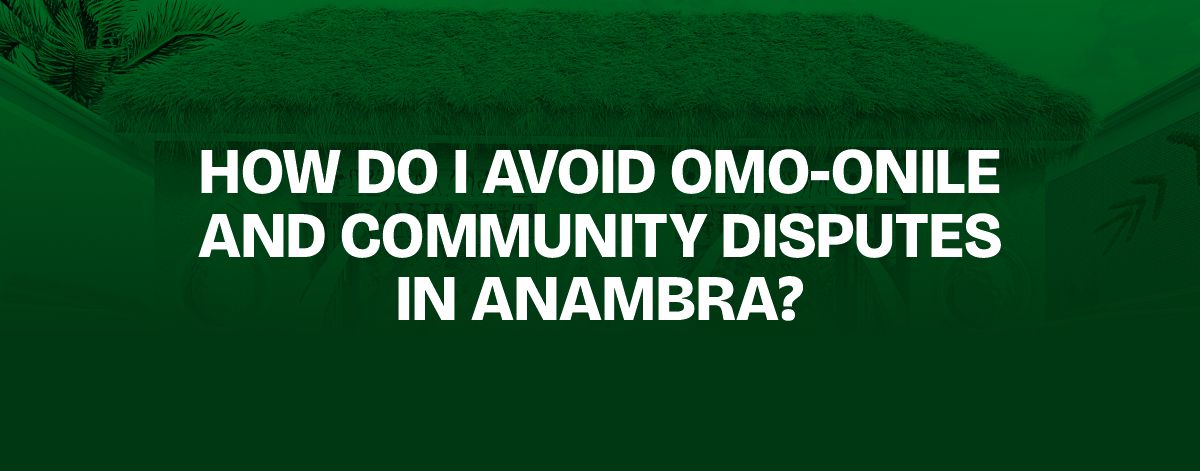 Read more about the article How Do I Avoid Omo-Onile and Community Disputes in Anambra?